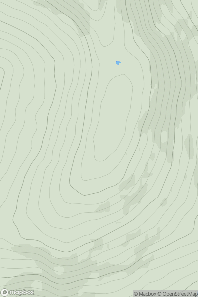 Thumbnail image for White Hill [Wicklow Hills N] showing contour plot for surrounding peak